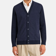 Navy Vicuña Cardigan (XL)