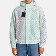 Multicolored Monogramme Mesh Gradient Hooded Blouson Jacket (EU 50)