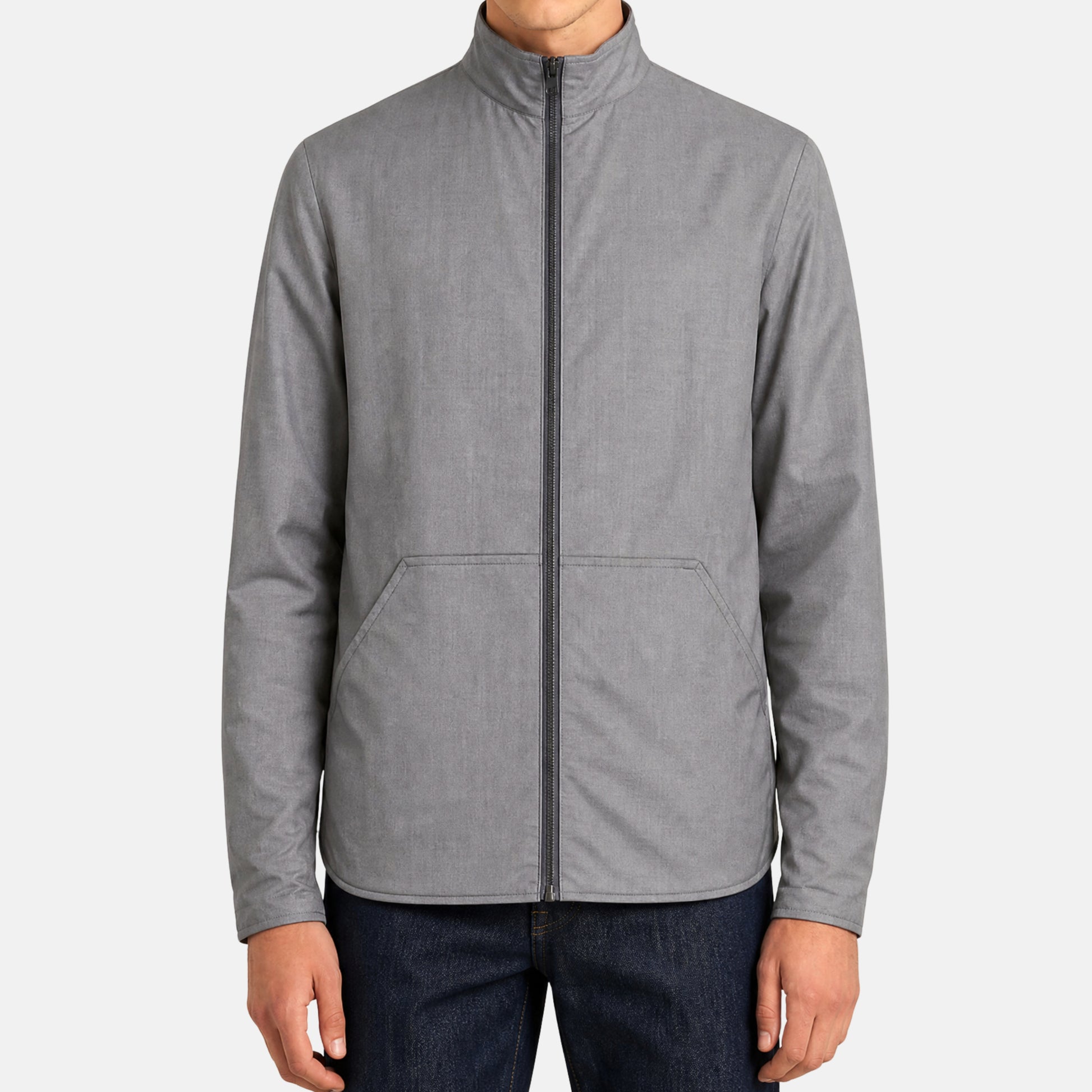 Loro Piana Black/Grey Kidskin Leather Reversible Bomber – pre-owned luxury menswear at Sanpetuna