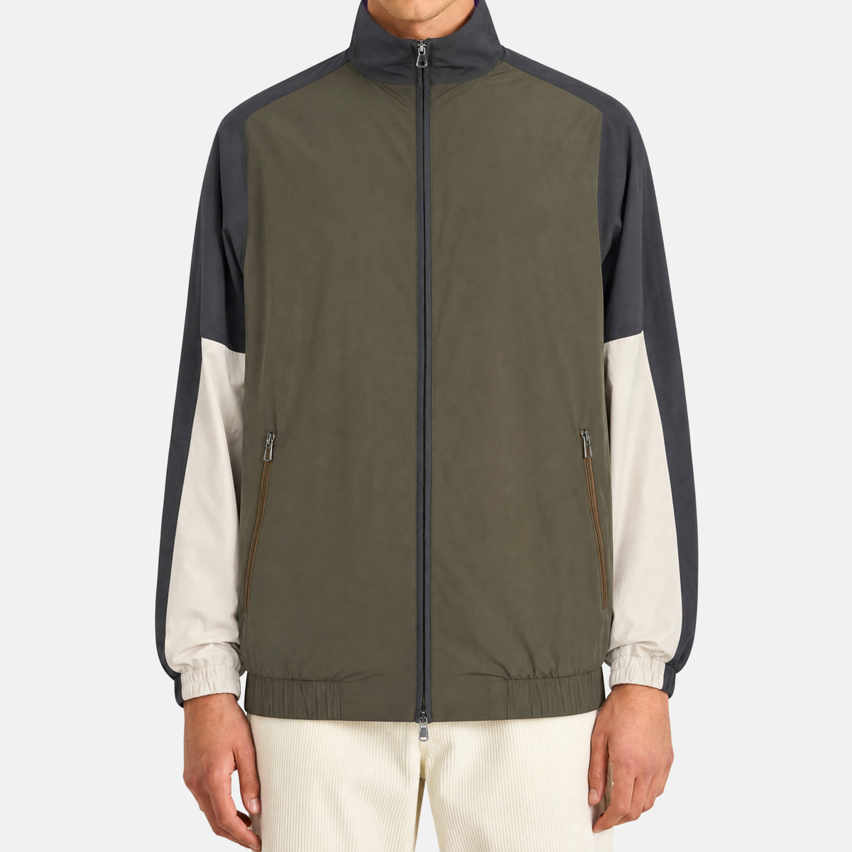 Multicolor Cashmere-Lined Bomber (M)