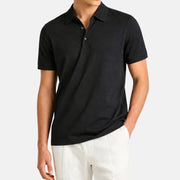 Loro Piana Black Como Gift of Kings Wool Polo – pre-owned luxury menswear at Sanpetuna