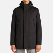 Loro Piana Cashmere Castorino Icer Coat Caviar