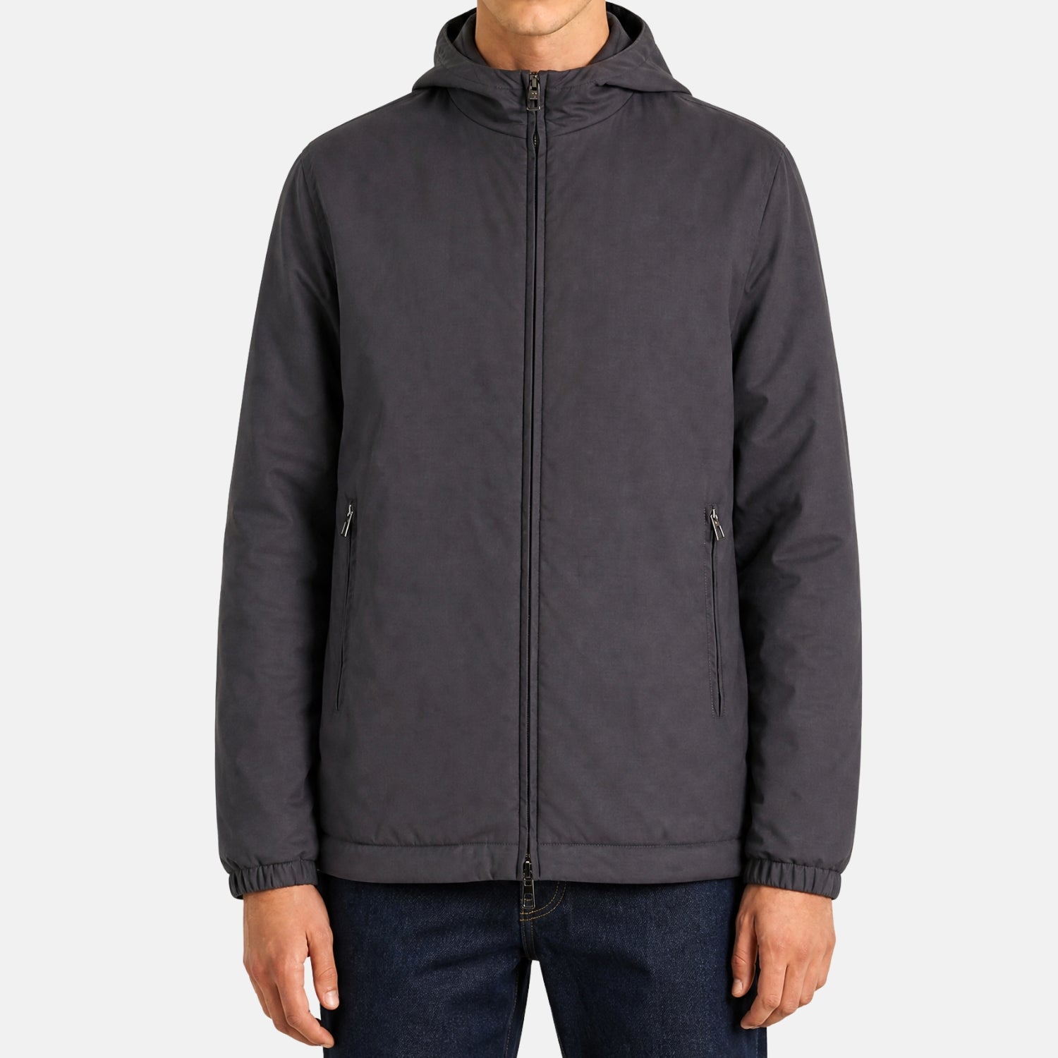 Loro Piana Gift of Kings Lenox reversible bomber jacket in caviar merino wool