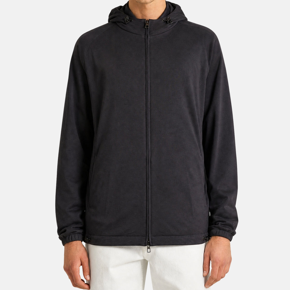 Loro Piana Gift of Kings Lenox reversible bomber jacket in caviar merino wool