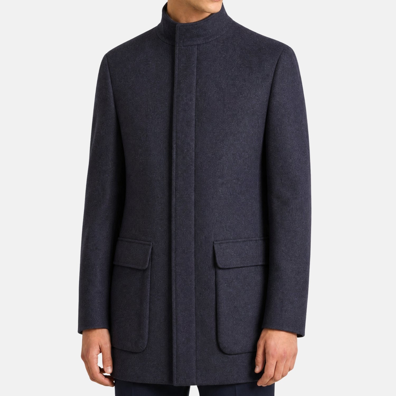 Loro Piana Cashmere Voyager Coat Navy
