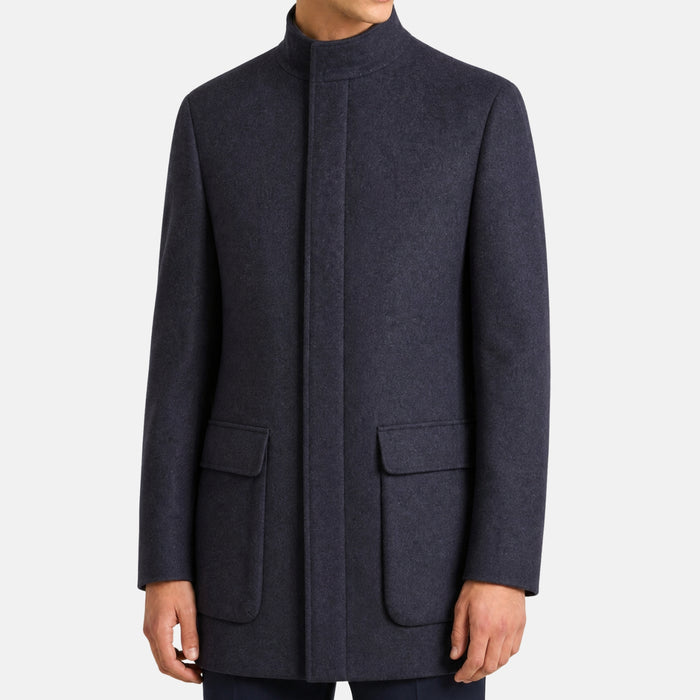Loro Piana Cashmere Voyager Coat Navy (M)