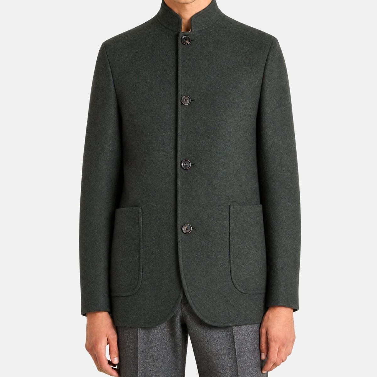 Green "Spagna" Cashmere Jacket (EU 50/52/54)