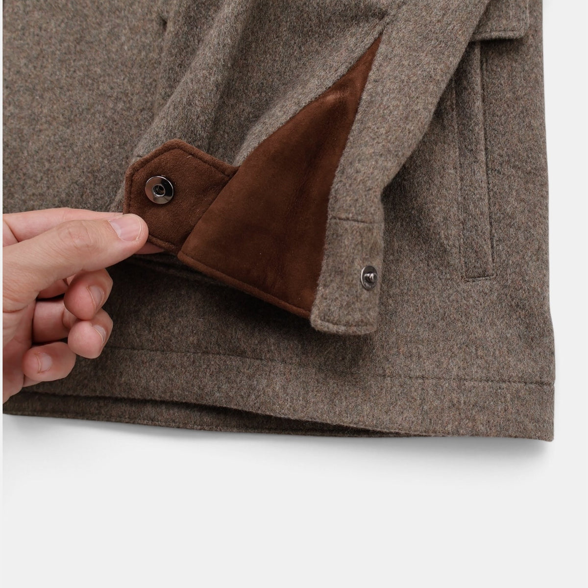Loro Piana Cashmere Traveller Parka Taupe (EU 52)