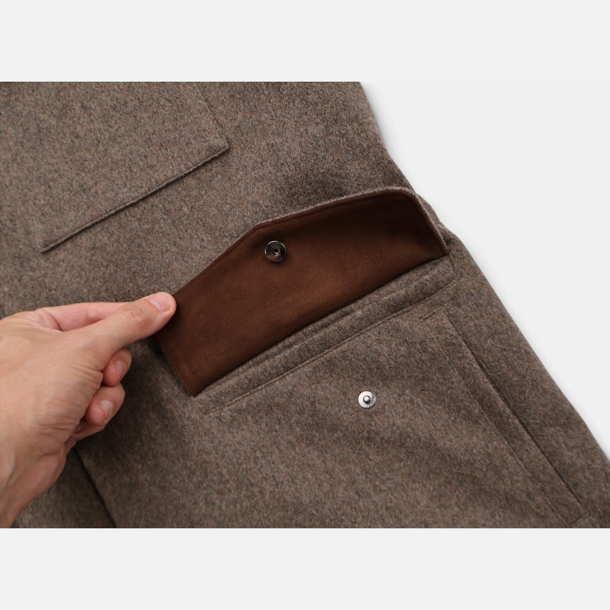 Loro Piana Cashmere Traveller Parka Taupe (EU 52)