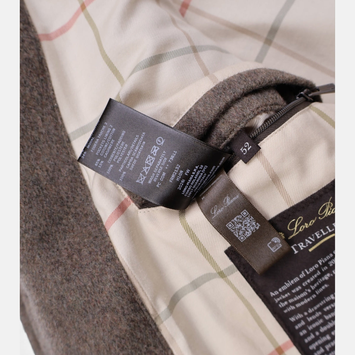 Loro Piana Cashmere Traveller Parka Taupe (EU 52)