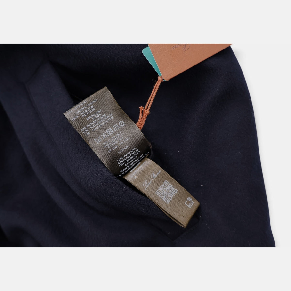 Loro Piana Vicuña Silk Simeon Reversible Vest Navy (EU 50)