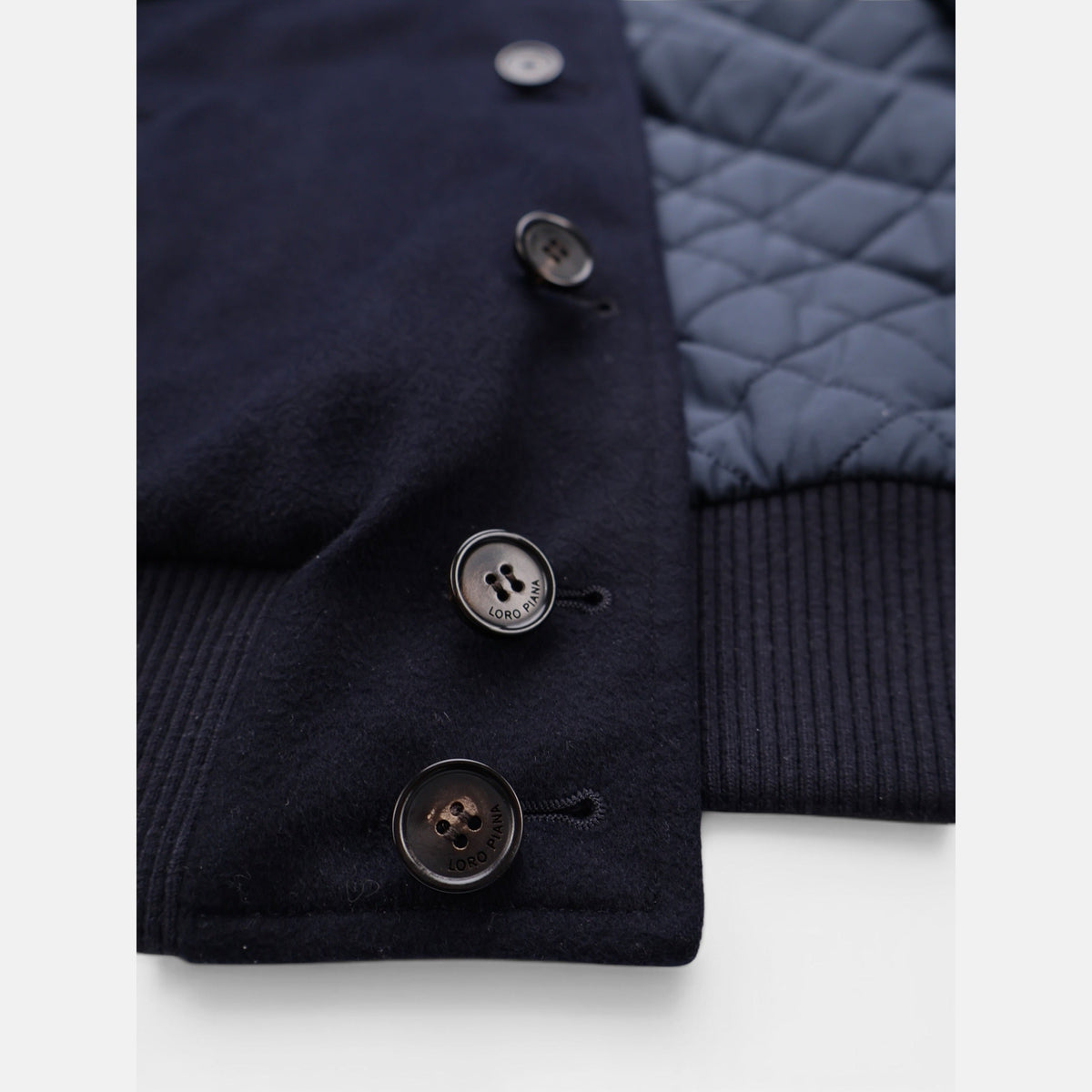 Loro Piana Vicuña Silk Simeon Reversible Vest Navy (EU 50)