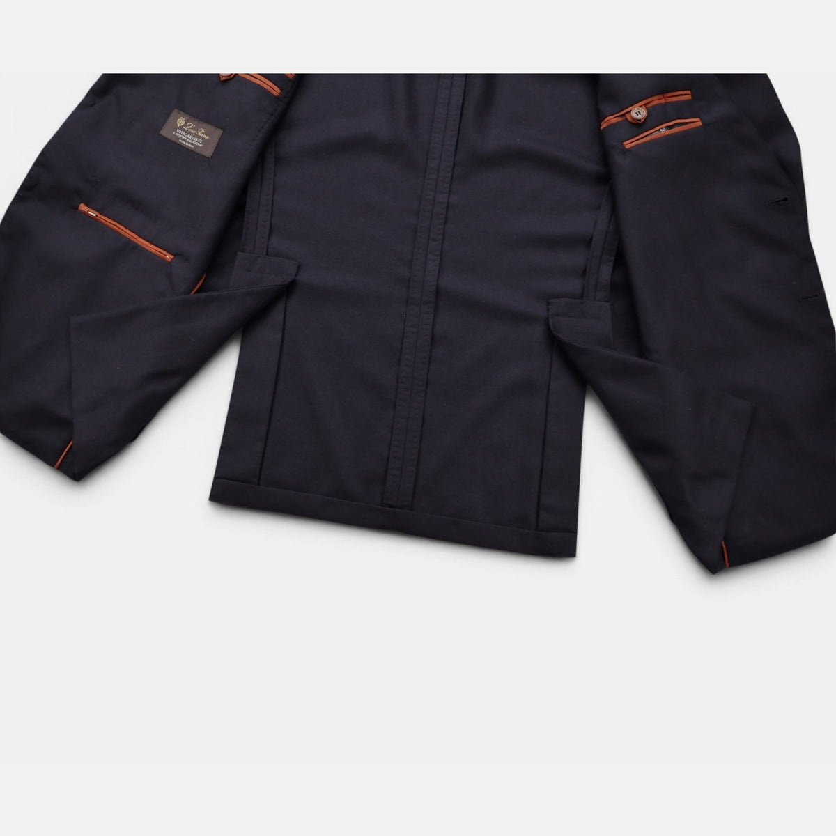 Loro Piana Cashmere Rain System Voyager Jacket Navy (EU 50)