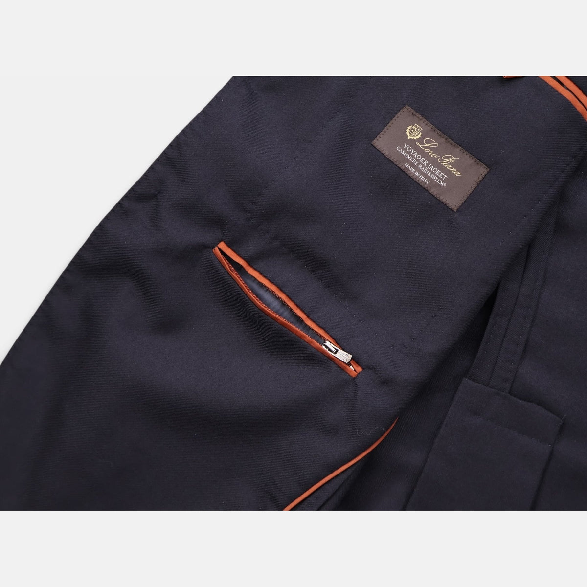 Loro Piana Cashmere Rain System Voyager Jacket Navy (EU 50)