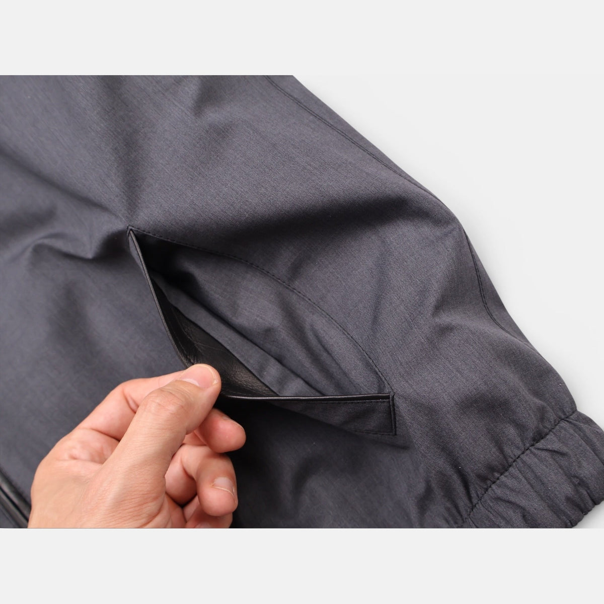 Zegna Wool Silk Reversible Bomber Jacket Navy (EU 48)