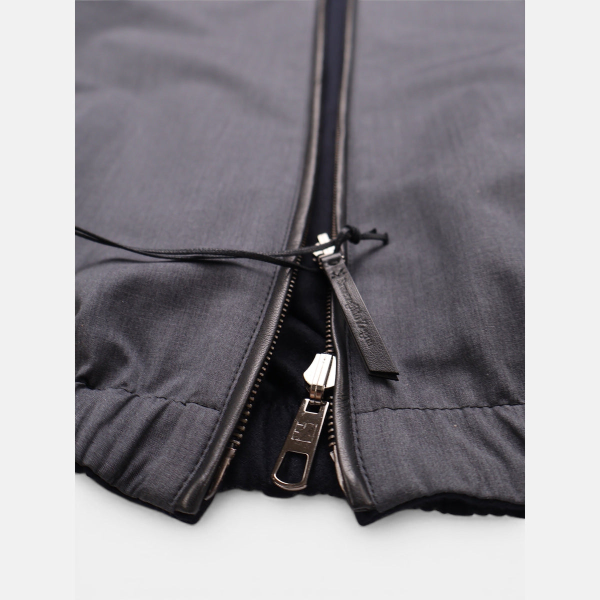 Zegna Wool Silk Reversible Bomber Jacket Navy (EU 48)