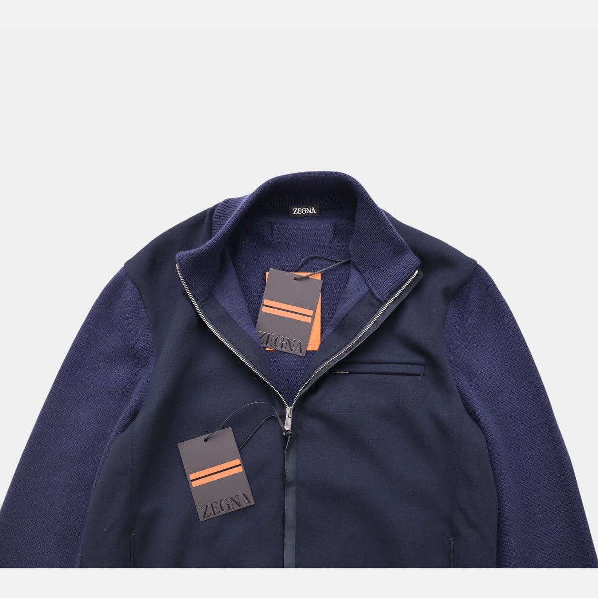 Zegna Wool Cashmere Silk Bomber Jacket Deep Purple (EU 48)