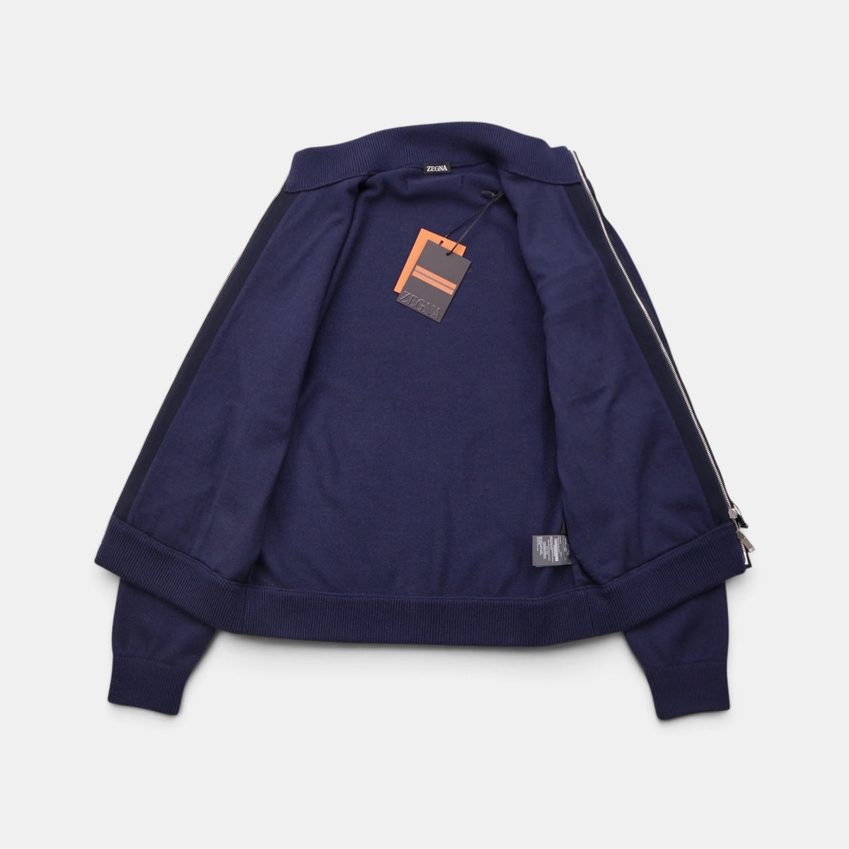 Zegna Wool Cashmere Silk Bomber Jacket Deep Purple (EU 48)