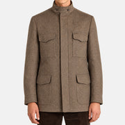 Loro Piana Cashmere Traveller Parka Taupe (EU 52)