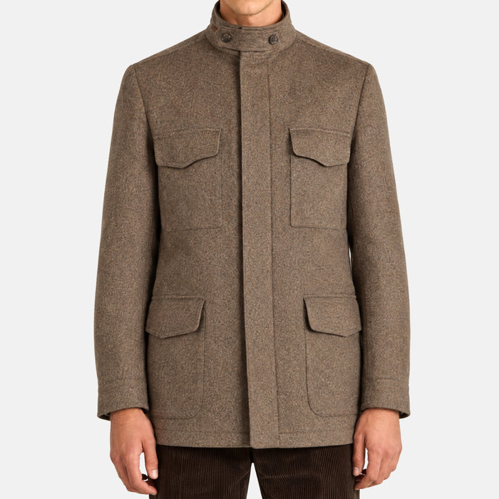 Loro Piana Cashmere Traveller Parka Taupe (EU 52)