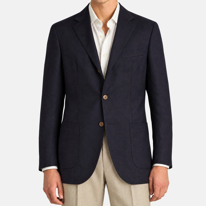 Loro Piana Cashmere Rain System Voyager Jacket Navy (EU 50)
