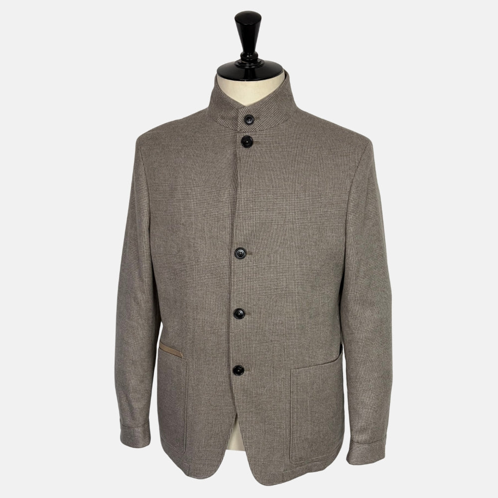 Ecru Patterned Il Conte Cashmere Jacket
