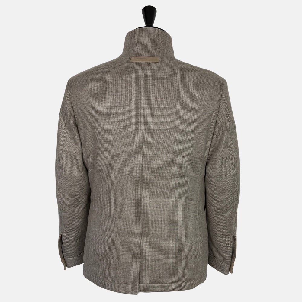 Ecru Patterned Il Conte Cashmere Jacket