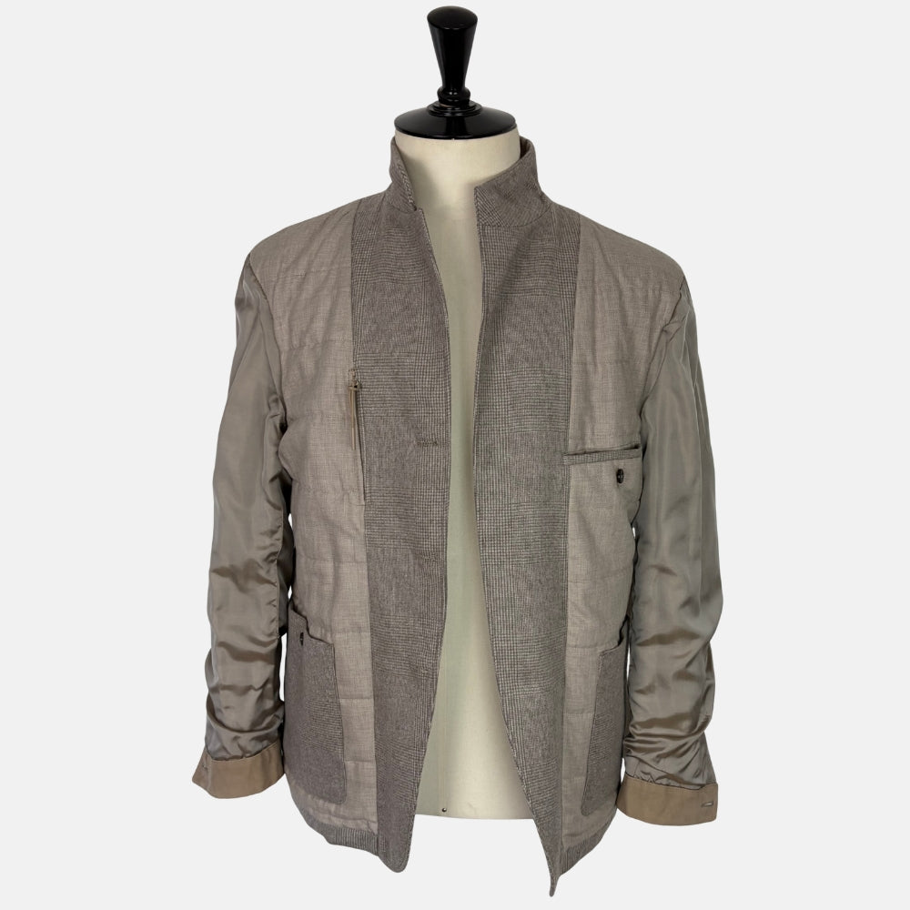 Ecru Patterned Il Conte Cashmere Jacket