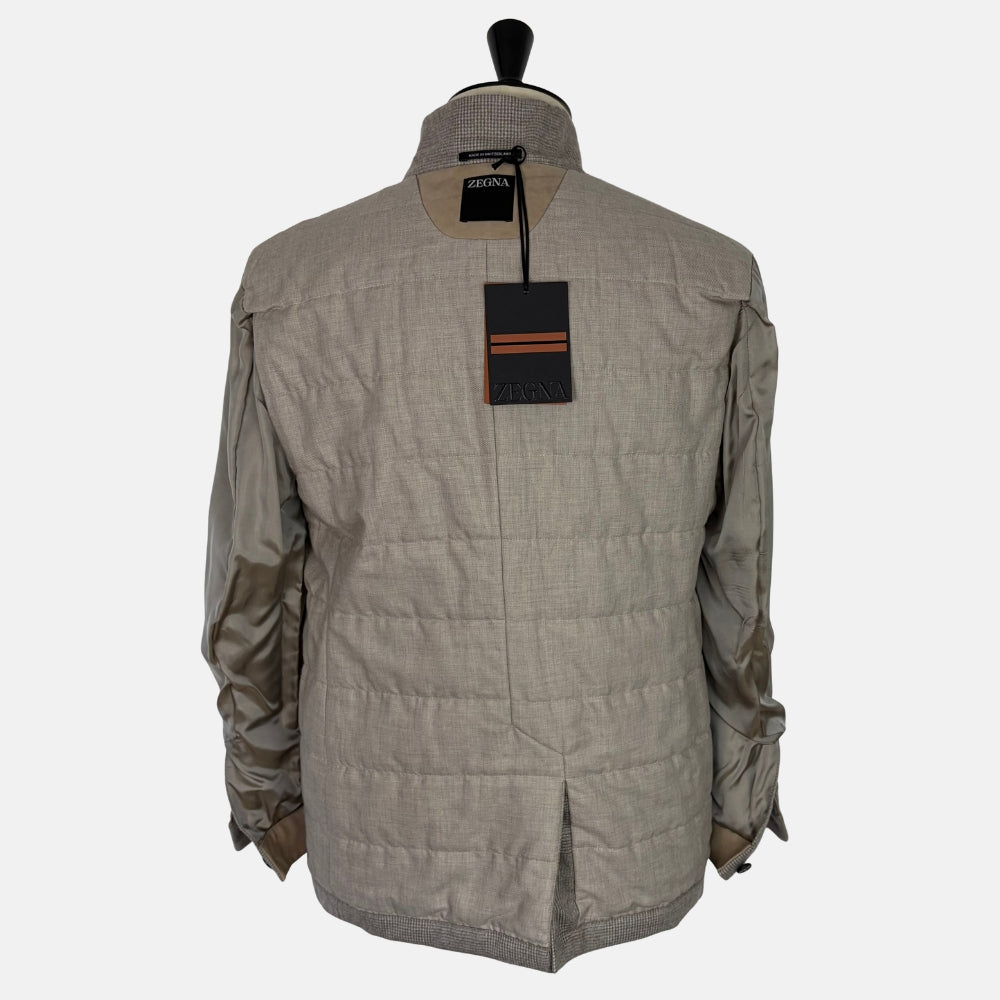 Ecru Patterned Il Conte Cashmere Jacket