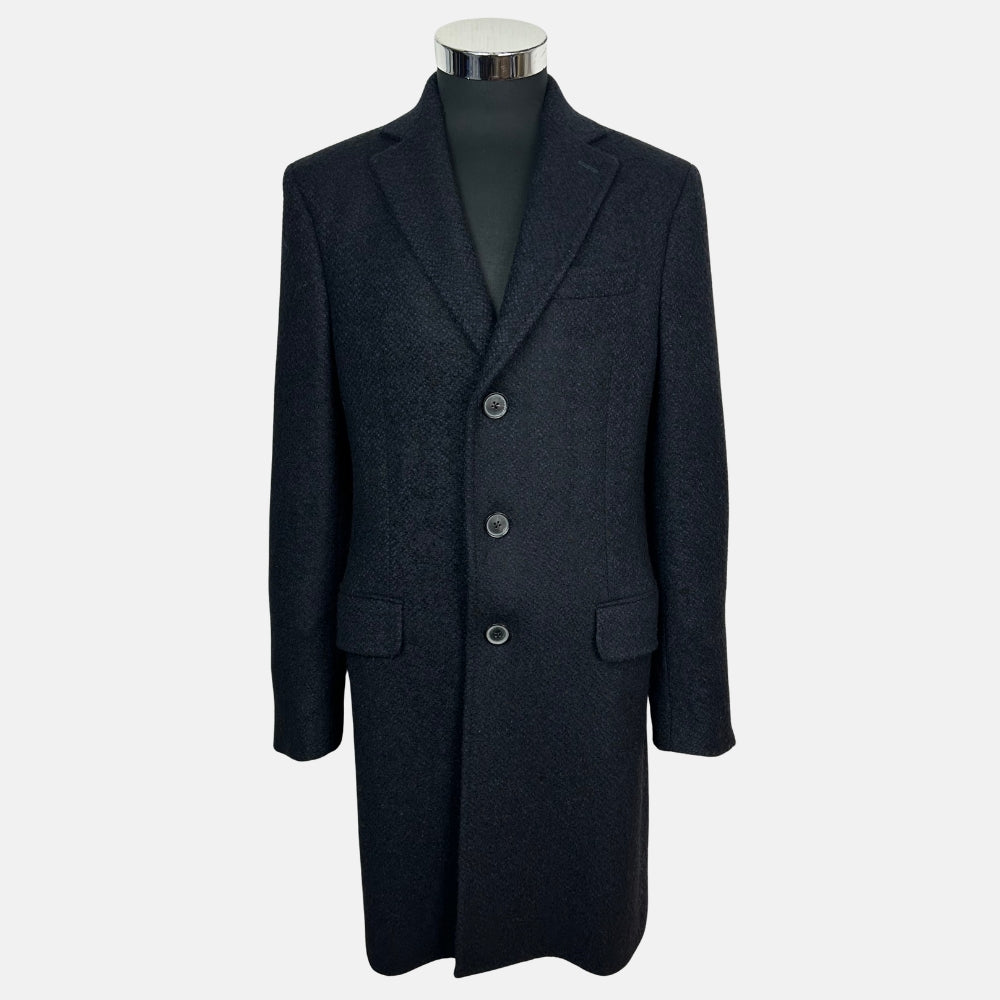 Black-Navy Patterned Coat