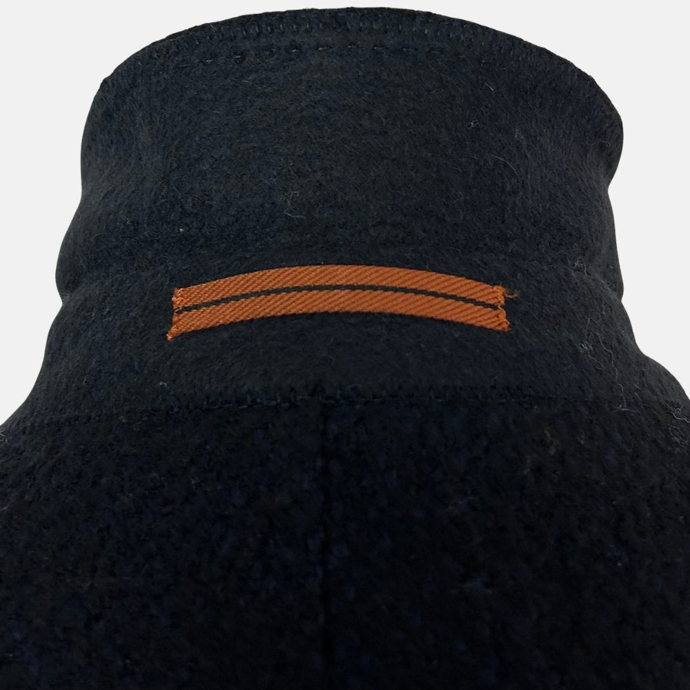 Black-Navy Patterned Coat