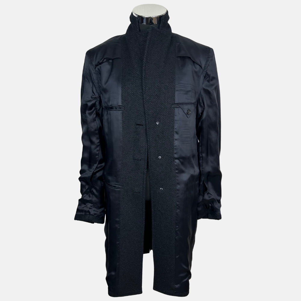 Black-Navy Patterned Coat