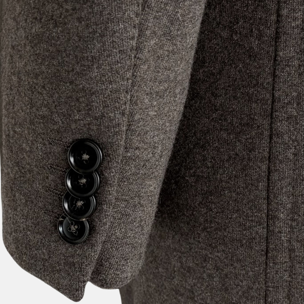 Taupe Cashmere Jersey Coat