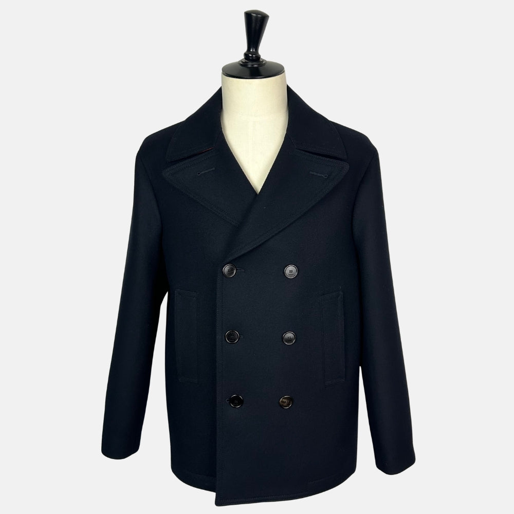 Navy Wool Caban