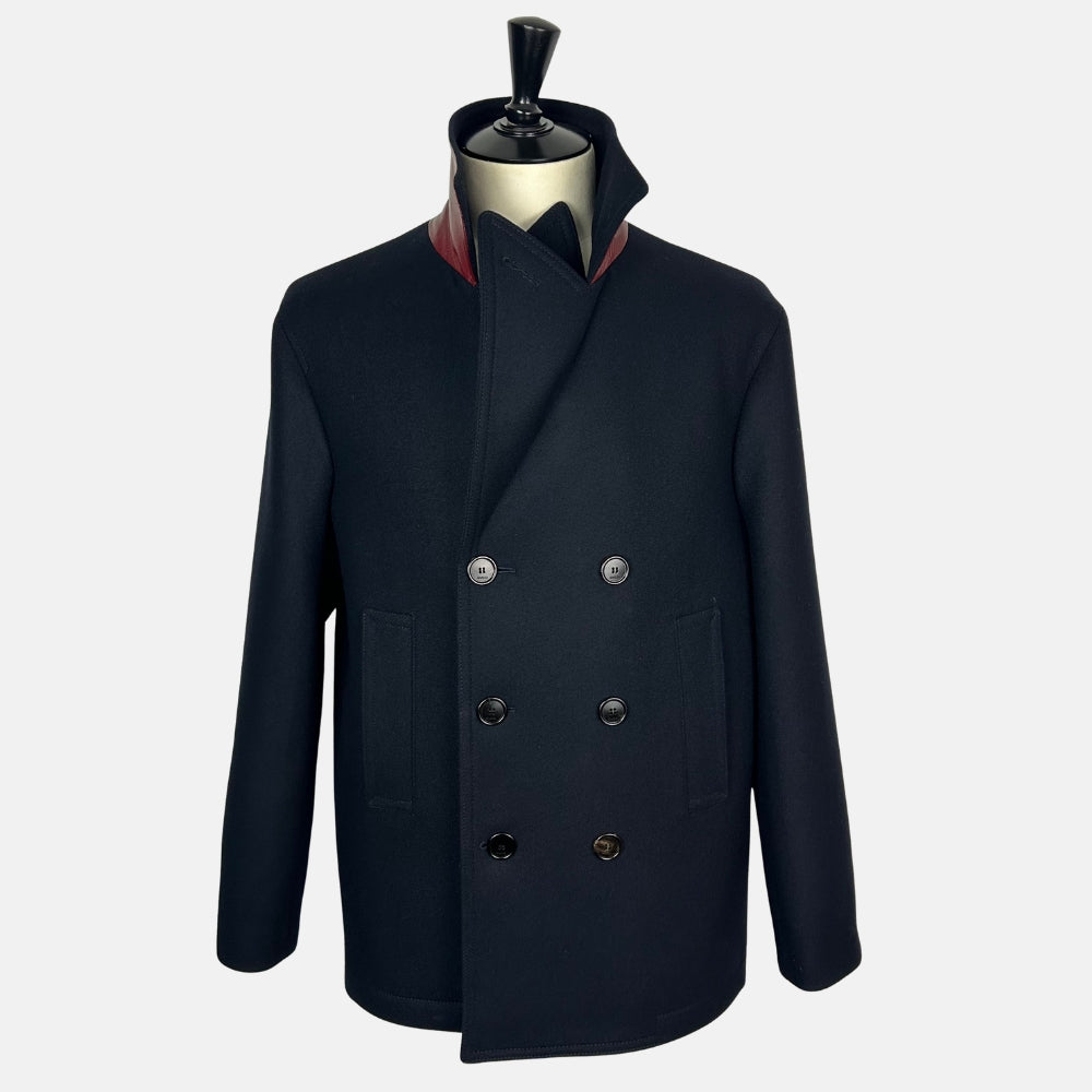 Navy Wool Caban
