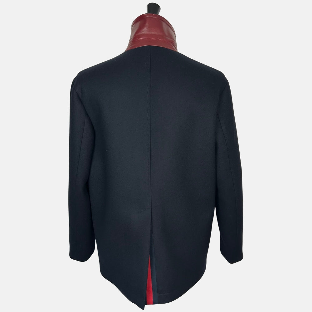 Navy Wool Caban