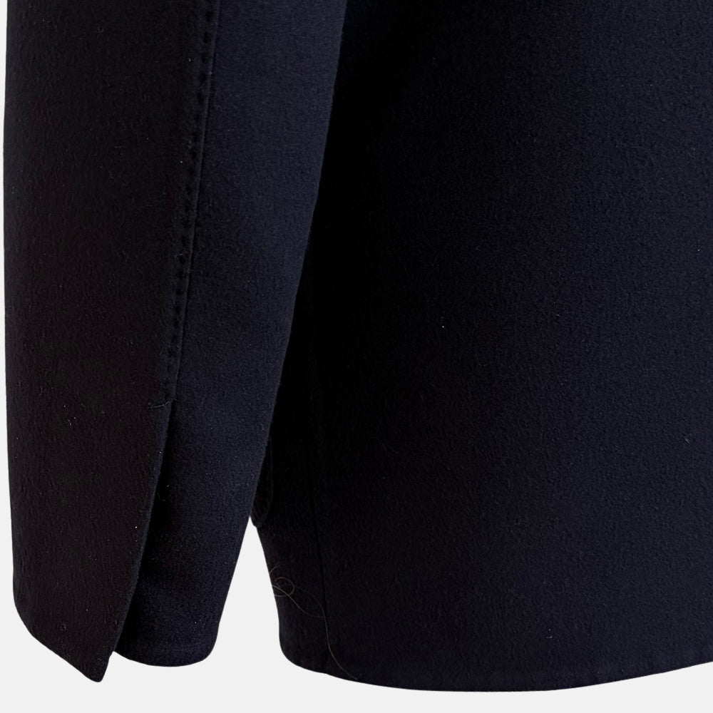 Navy Wool Overcoat