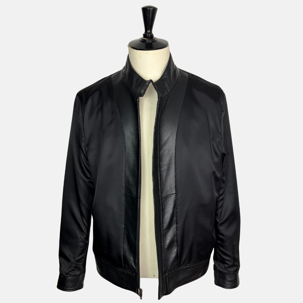 Black Leather Biker Jacket
