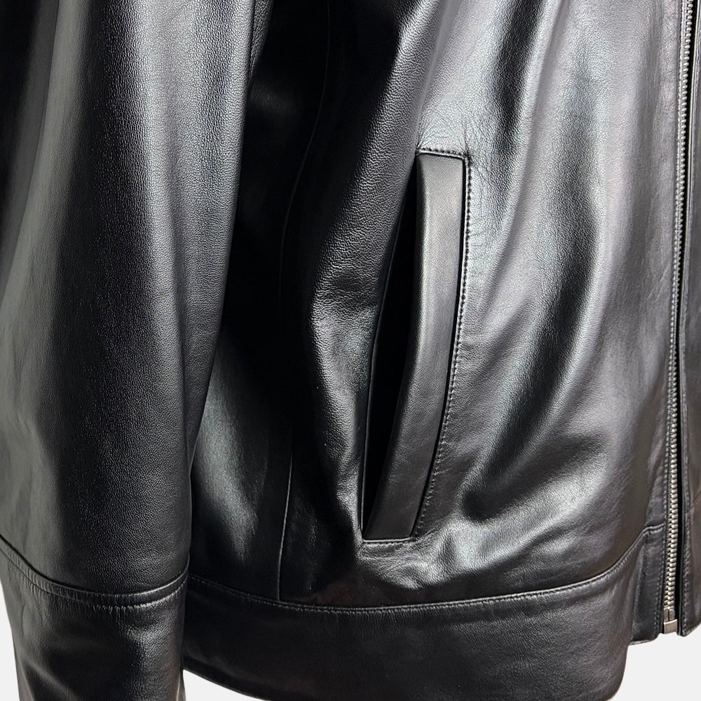 Black Leather Biker Jacket
