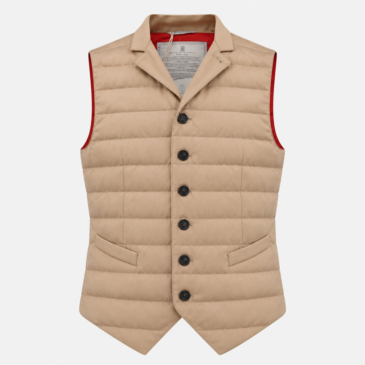 Down Gilet Beige