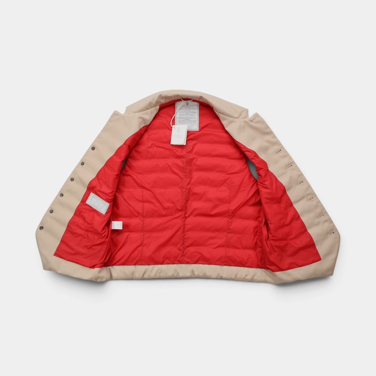 Down Gilet Beige