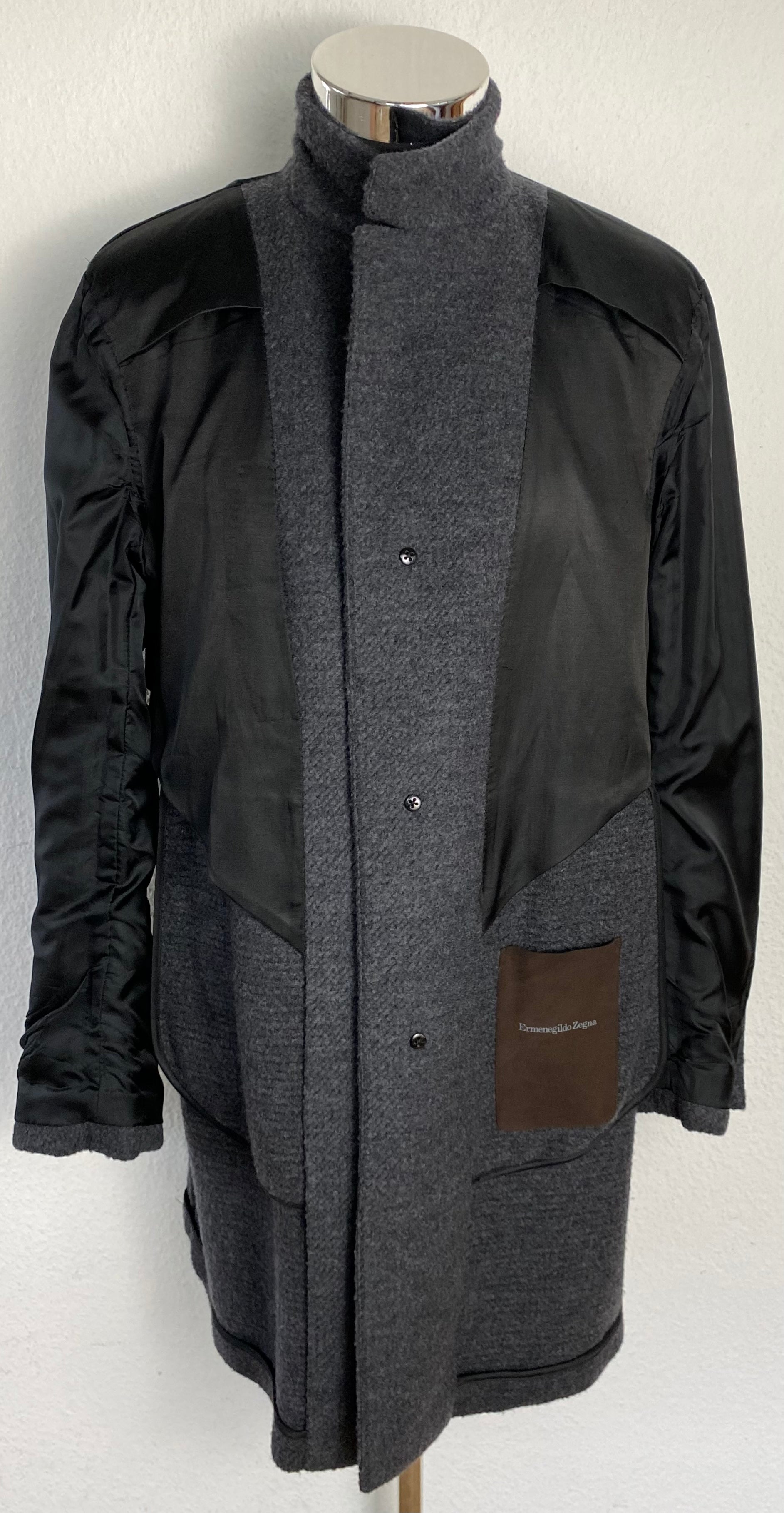 Anthracite Coat made of Wool/Cashmere/Nylon (EU 48)