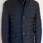 Navy Down Jacket made of Wool/Polyester