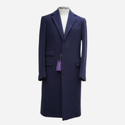 Navy Blue Coat made of Brushed Wool