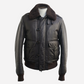 Brown Aviator Shearling Jacket made of Leather