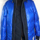 Black/Blue Parka made of Wool/Polyester