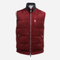 Grey/Burgundy Reversible Vest made of Suede/Nylon/Cashmere