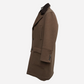 Brown Coat made of Cashmere with detachable Shearling Collar