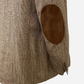 Brown/Beige Patterned Blazer made of Silk/Linen