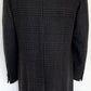 Black/Charcoal Patterned Coat made of Cashmere